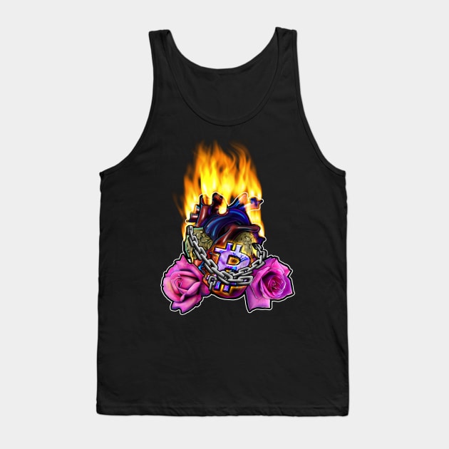 Sacred Heart of Satoshi Nakamoto Tank Top by Destro